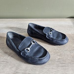 Boys Geox Fast Bit-Strap Dress Shoe Loafers Leather EU Size 29